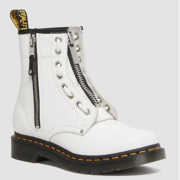Dr. Martens 1460 Twin Zip White sendal Boot - Picture 4 of 10